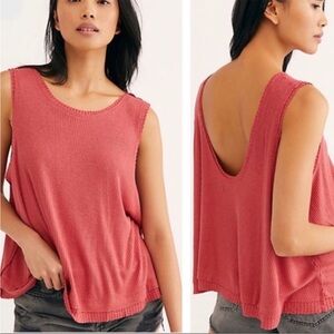 Free People Burnt Orange Tank Top